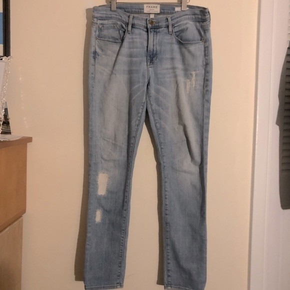 Frame | Le Garçon Patch Jeans - Picture 1 of 7